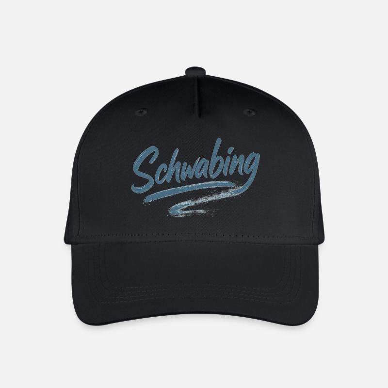 Schwabing Pinselstrich - Kinder Bio Basecap - Schwarz