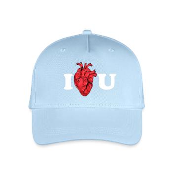 Wahre Liebe als anatomisches Statement - Kinder Bio Basecap - Hellblau - Vorne