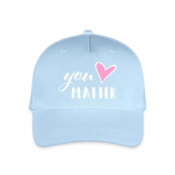 You matter - Mental Health Mutmacher Selbstliebe - Kinder Bio Basecap - Hellblau - Vorne