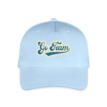 Go Team - Organic Kids’ Baseball Cap - light blue - Front