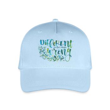 Verschiedene, nicht falsch - Kinder Bio Basecap - Hellblau - Vorne