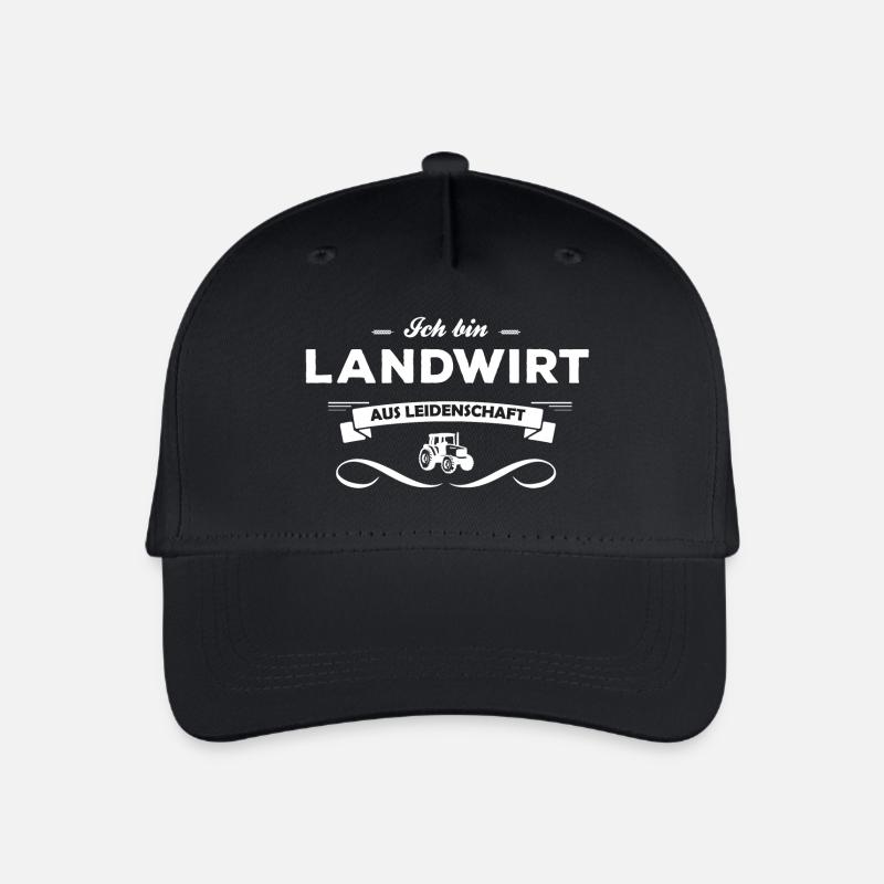 Landwirt aus Leidenschaft. - Schönes Geschenk - Kinder Bio Basecap - Schwarz