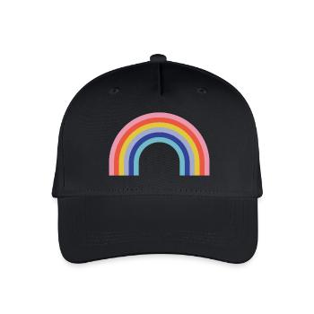 Arc-en-ciel - Casquette de baseball bio Enfant - noir - Devant