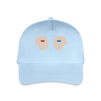 Pilule Rouge Pilule Bleue - Casquette de baseball bio Enfant - bleu clair - Devant