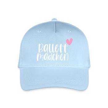 Ballett Mädchen tanzen Ballerina Geschenk - Kinder Bio Basecap - Hellblau - Vorne