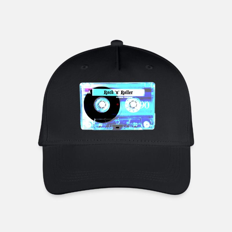 Retro Kassette - Kinder Bio Basecap - Schwarz