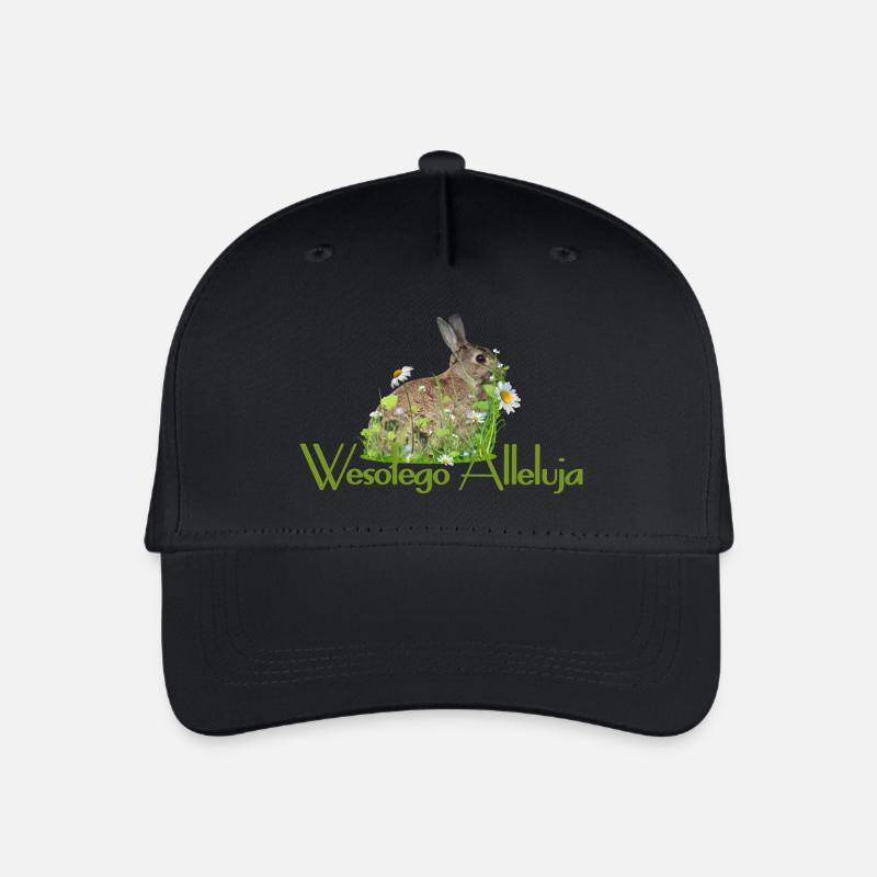 Frohe Ostern - Kinder Bio Basecap - Schwarz