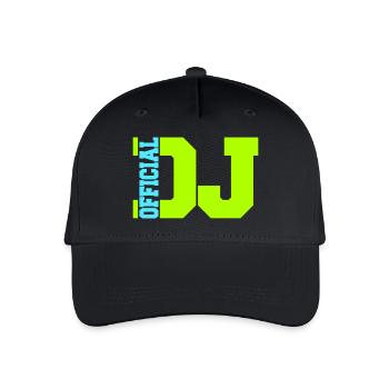Officiel DJ Music Party Célébration Texte Logo Lettrage - Casquette de baseball bio Enfant - noir - Devant