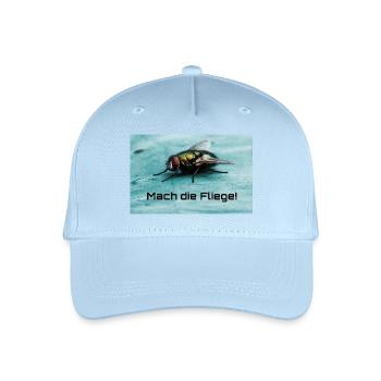 Bow tie motif: Make the bow tie! - Organic Kids’ Baseball Cap - light blue - Front