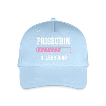 Friseurin Ausbildung 3 Lehrjahr Friseur Lehre - Kinder Bio Basecap - Hellblau - Vorne