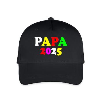 Papa 2025 - Organic Kids’ Baseball Cap - black - Front