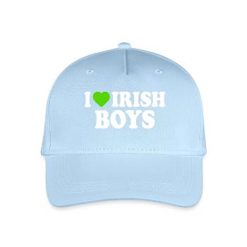 I love irish boys - Kinder Bio Basecap - Hellblau - Vorne