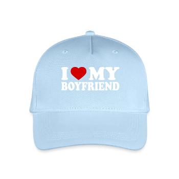 I love my boyfriend - Organic Kids’ Baseball Cap - light blue - Front