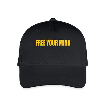 Free your mind - Organic Kids’ Baseball Cap - black - Front