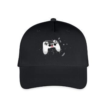 Crazy Controller - Kinder Bio Basecap - Schwarz - Vorne