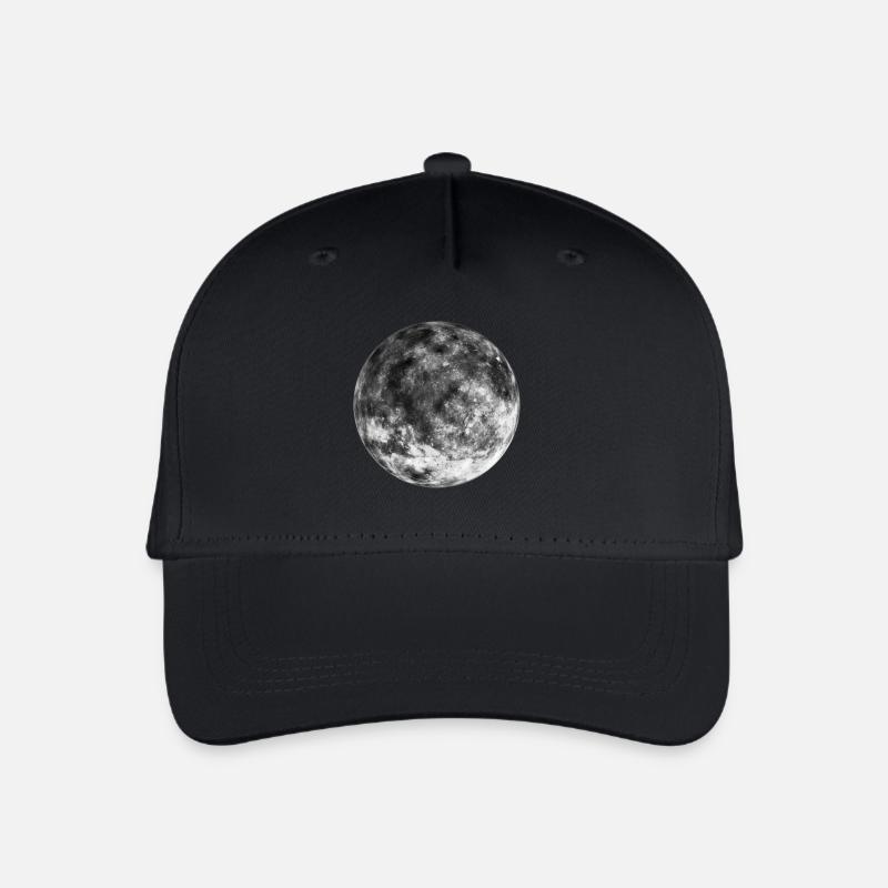 Der Mond - Kinder Bio Basecap - Schwarz