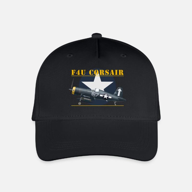 F4U Hedrick shirt design - Casquette de baseball bio Enfant - noir