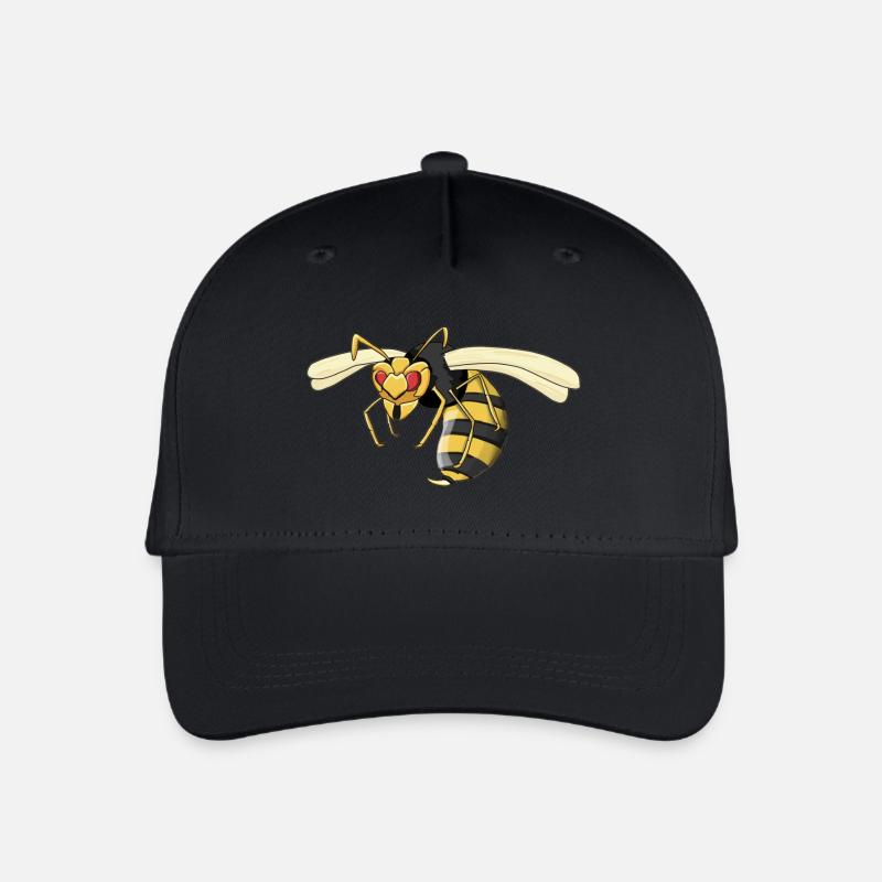 Wespe - Kinder Bio Basecap - Schwarz