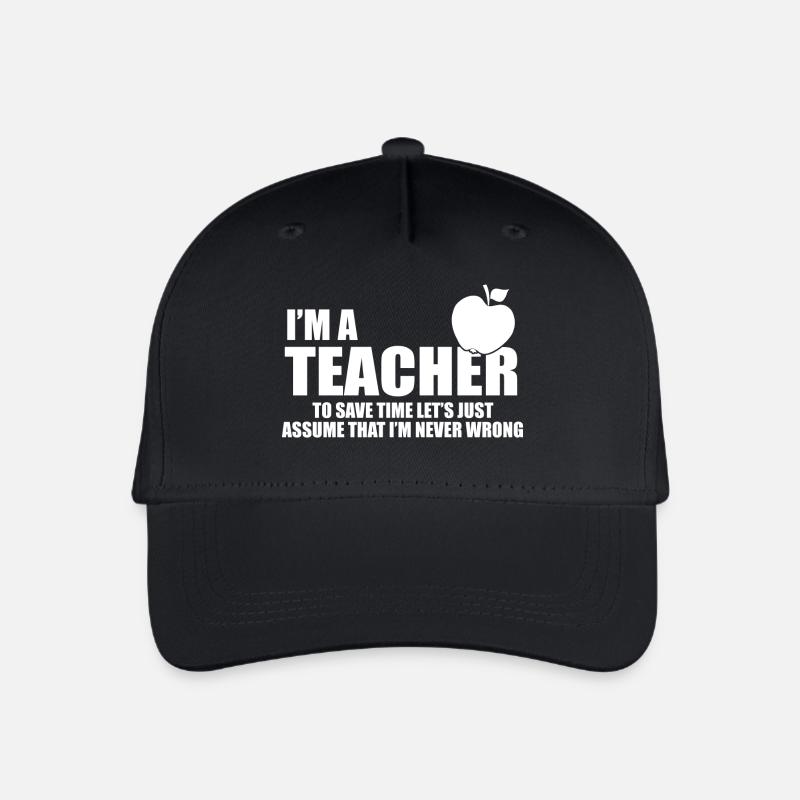 im a teacher - Organic Kids’ Baseball Cap - black