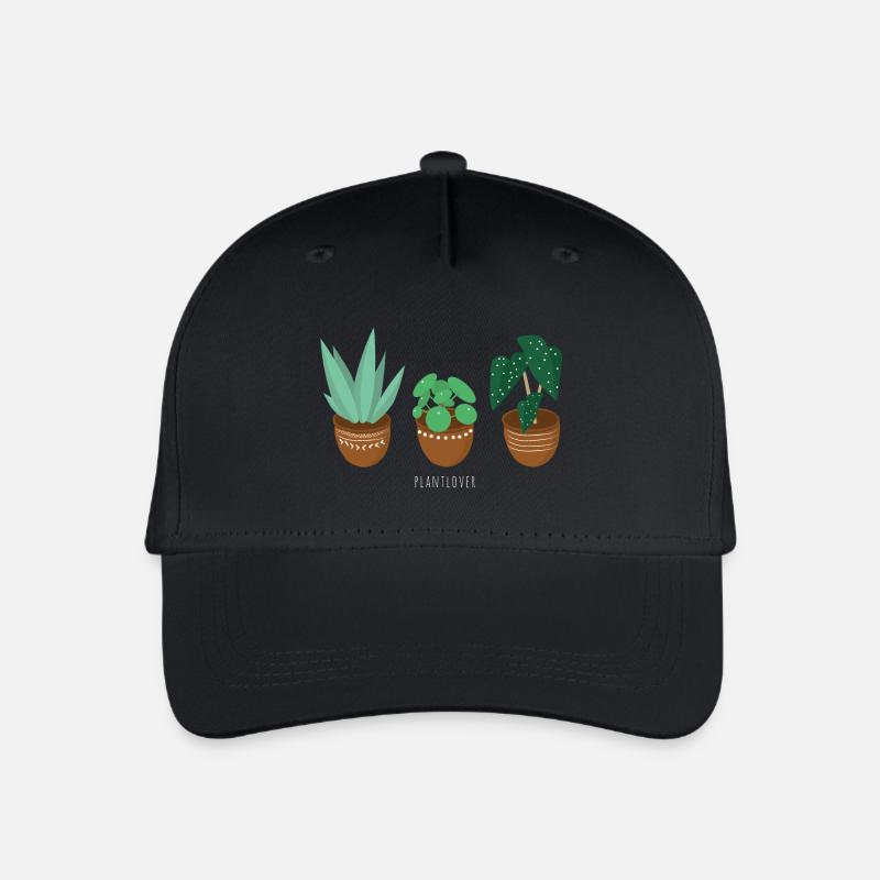 plant lover Pflanzenliebe - Kinder Bio Basecap - Schwarz