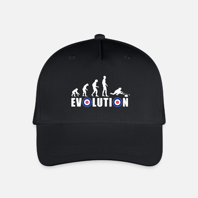 EVOLUTION CURLING Curling Cadeau Hiver - Casquette de baseball bio Enfant - noir