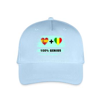 L’Espagne et le Mali font preuve de génie à 100% - Casquette de baseball bio Enfant - bleu clair - Devant