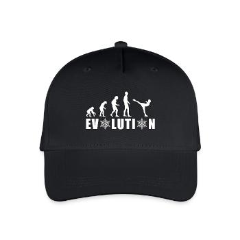 EVOLUTION PATINAGE ARTISTIQUE HIVER NEIGE - Casquette de baseball bio Enfant - noir - Devant