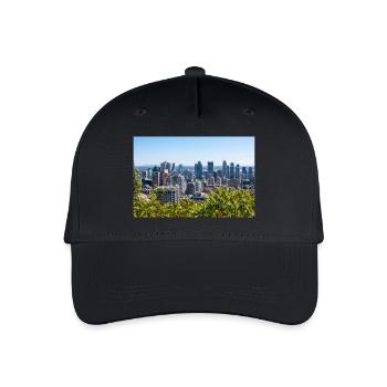 Vue panoramique Centre Ville Montréal (Centre-ville) - Casquette de baseball bio Enfant - noir - Devant