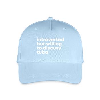Tuba - Organic Kids’ Baseball Cap - light blue - Front