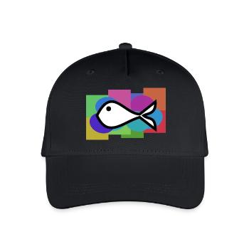 FISH. SARDINE. APRIL FOOL. SEA. OCEAN - Organic Kids’ Baseball Cap - black - Front