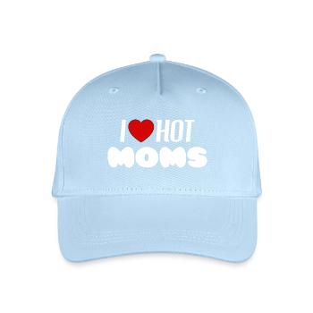 I love hot moms - Kinder Bio Basecap - Hellblau - Vorne