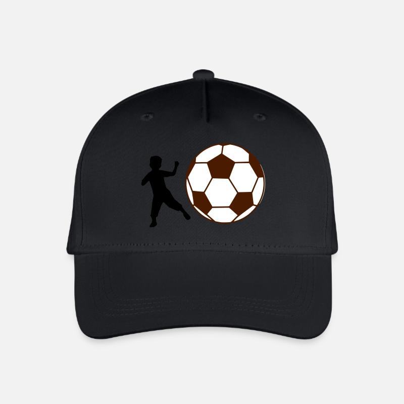 Kind Fußball - Kinder Bio Basecap - Schwarz