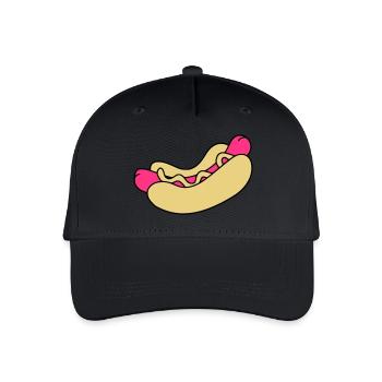 Hot-dog - Casquette de baseball bio Enfant - noir - Devant