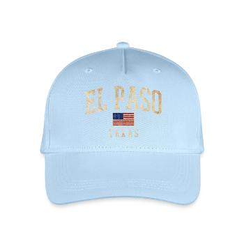 El Paso Texas Vintage Americana - Organic Kids’ Baseball Cap - light blue - Front