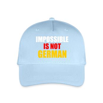impossible is not german - Allemagne - Casquette de baseball bio Enfant - bleu clair - Devant