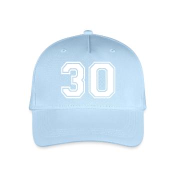 30 - Organic Kids’ Baseball Cap - light blue - Front
