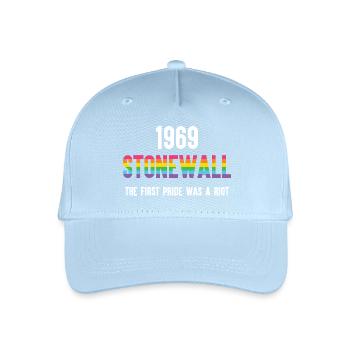 Stonewall 1969 - La première fierté était une émeute - Casquette de baseball bio Enfant - bleu clair - Devant
