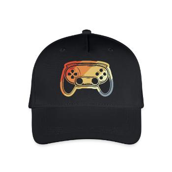 Dessin de manette de jeu vintage - Casquette de baseball bio Enfant - noir - Devant
