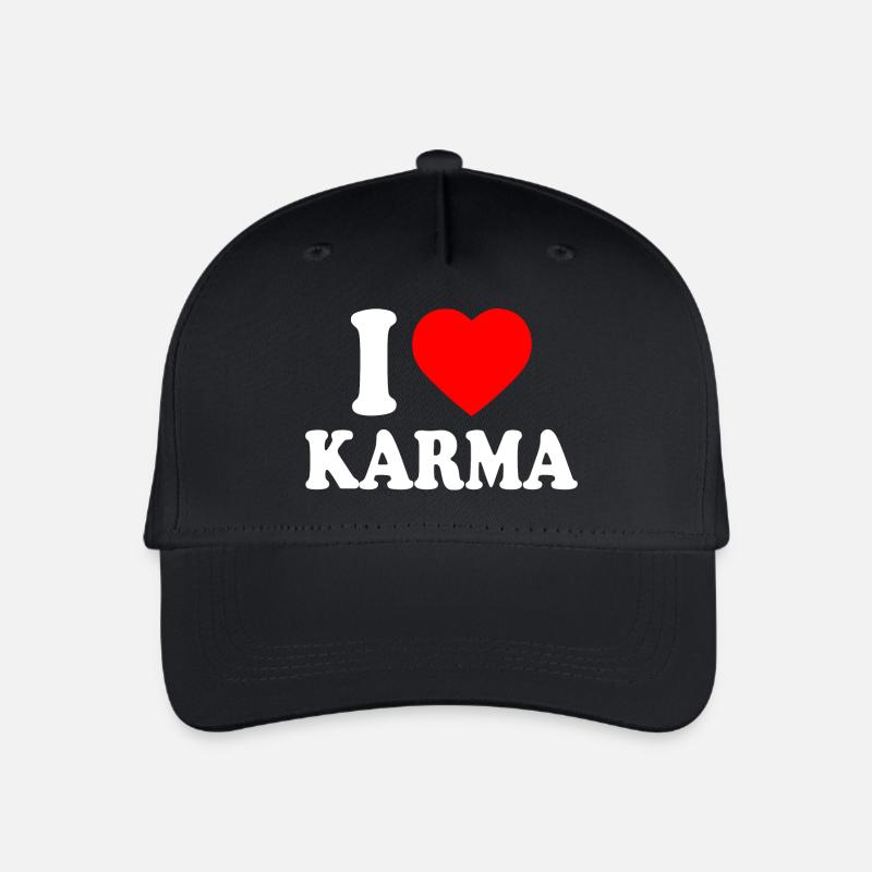 I love karma - Kinder Bio Basecap - Schwarz