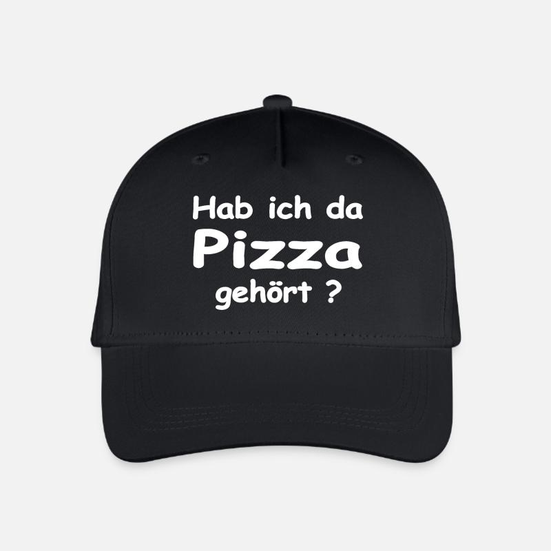 Pizza - Kinder Bio Basecap - Schwarz