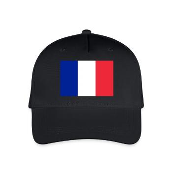 France - Organic Kids’ Baseball Cap - black - Front