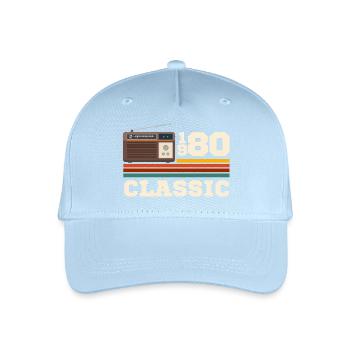 Retro classic 1980s anniversary - Organic Kids’ Baseball Cap - light blue - Front