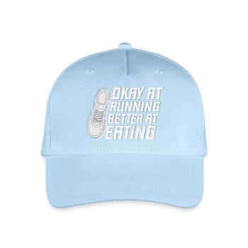 Marathon Runner Okay At Running Gift - Casquette de baseball bio Enfant - bleu clair - Devant
