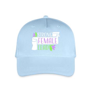 Strong Female Lead Feminism Empowerment Women - Organic Kids’ Baseball Cap - light blue - Front