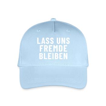 Lass uns fremde bleiben - Kinder Bio Basecap - Hellblau - Vorne