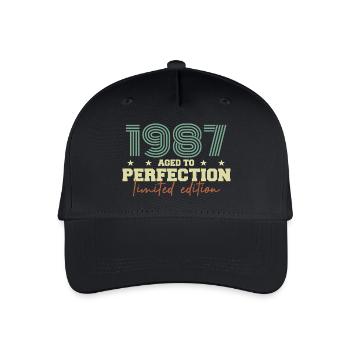 1987 - Organic Kids’ Baseball Cap - black - Front