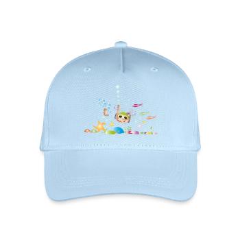 Diving - Organic Kids’ Baseball Cap - light blue - Front