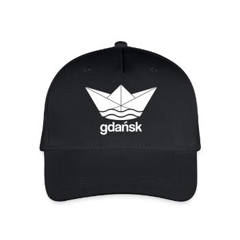 Cool Gdansk conception de bateau en papier - Casquette de baseball bio Enfant - noir - Devant