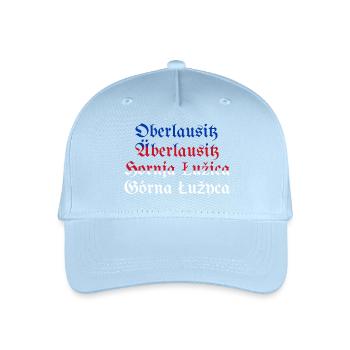 Upper Lusatia with Sorbian flag blue-red-white - Organic Kids’ Baseball Cap - light blue - Front