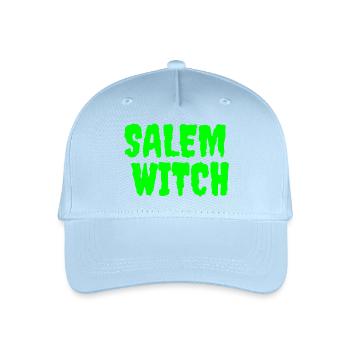 SalemWitch Halloween Design - Kinder Bio Basecap - Hellblau - Vorne